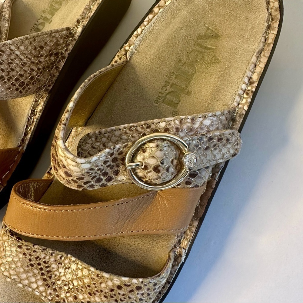 Alegria Colette Posh Gold Sandal Size 7-7.5 EU 37 - Picture 4 of 12